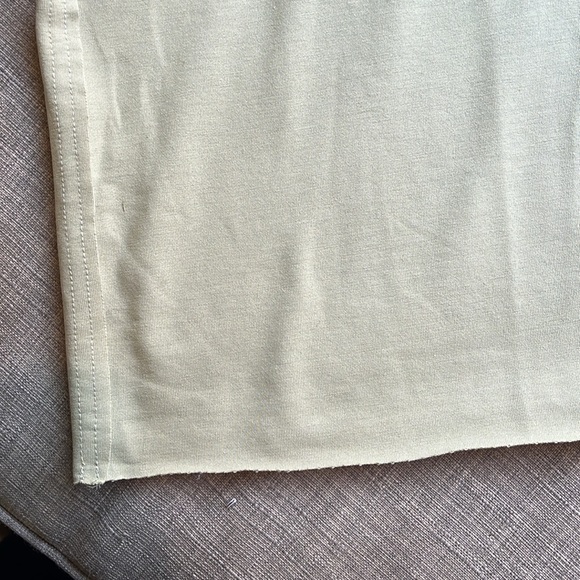 Raw Hem Cropped T-Shirt by Carpetcom Olive Neutral Basic XL - Picture 4 of 5